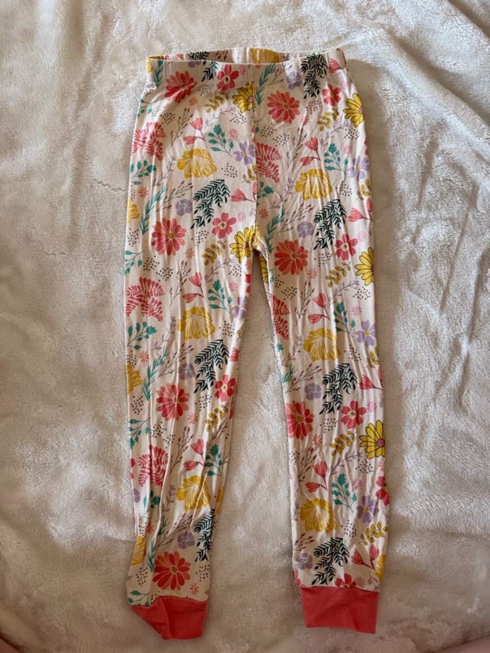 Magnetic Me Floral Long Sleeve Pajama Set - Pink, Yellow, Green - Picture 8 of 8